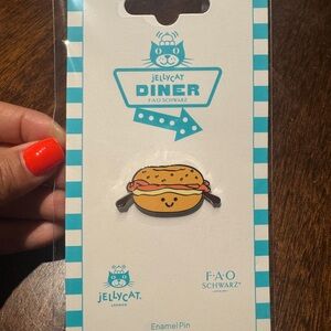 Jellycat Diner FAO Schwarz Bagel Pin from FAO Schwarz NYC